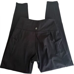 FIGS High Waisted Black Leggings with Pockets Size S EUC